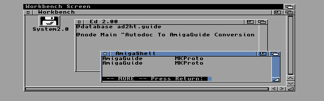  Figure 2-1: The Workbench Screen With Windows 